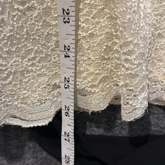 Alex evenings, ivory lace, formal faux wrap plus size top 3X NWT - Picture 13 of 13